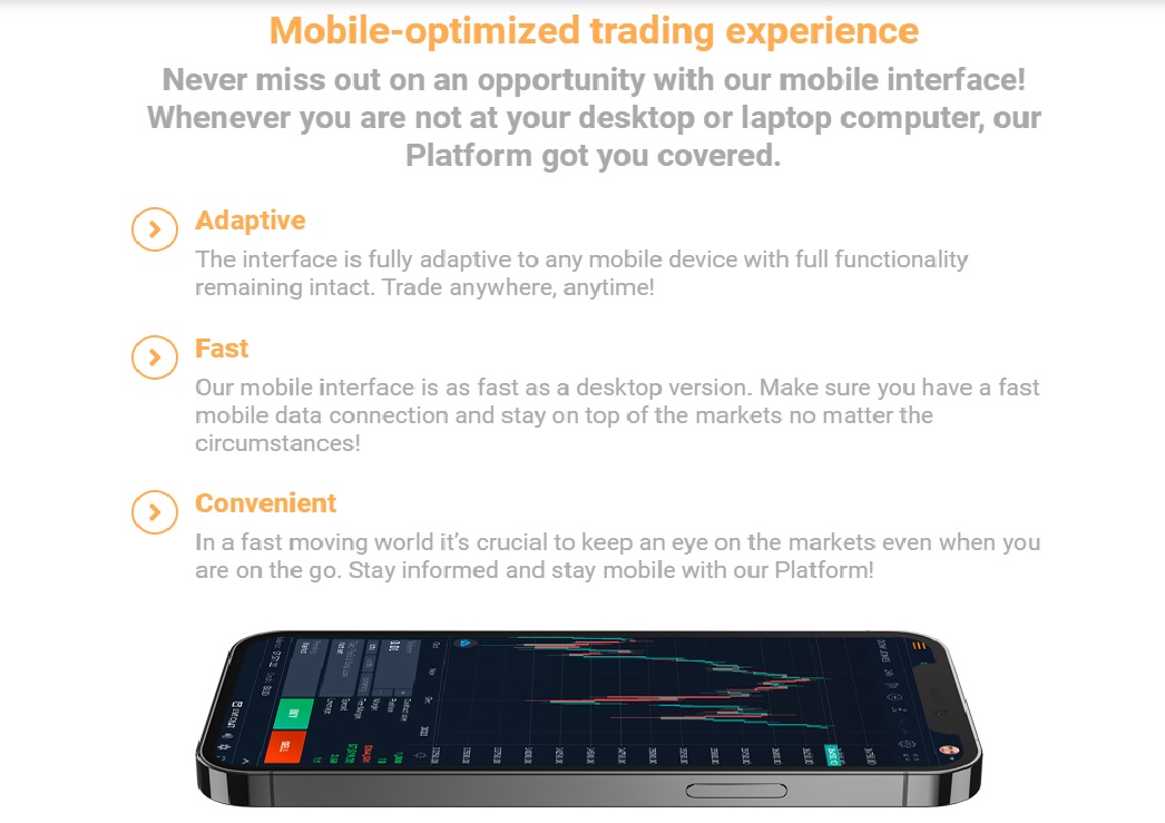 Maxon365 Mobile-optimized Trading Experience