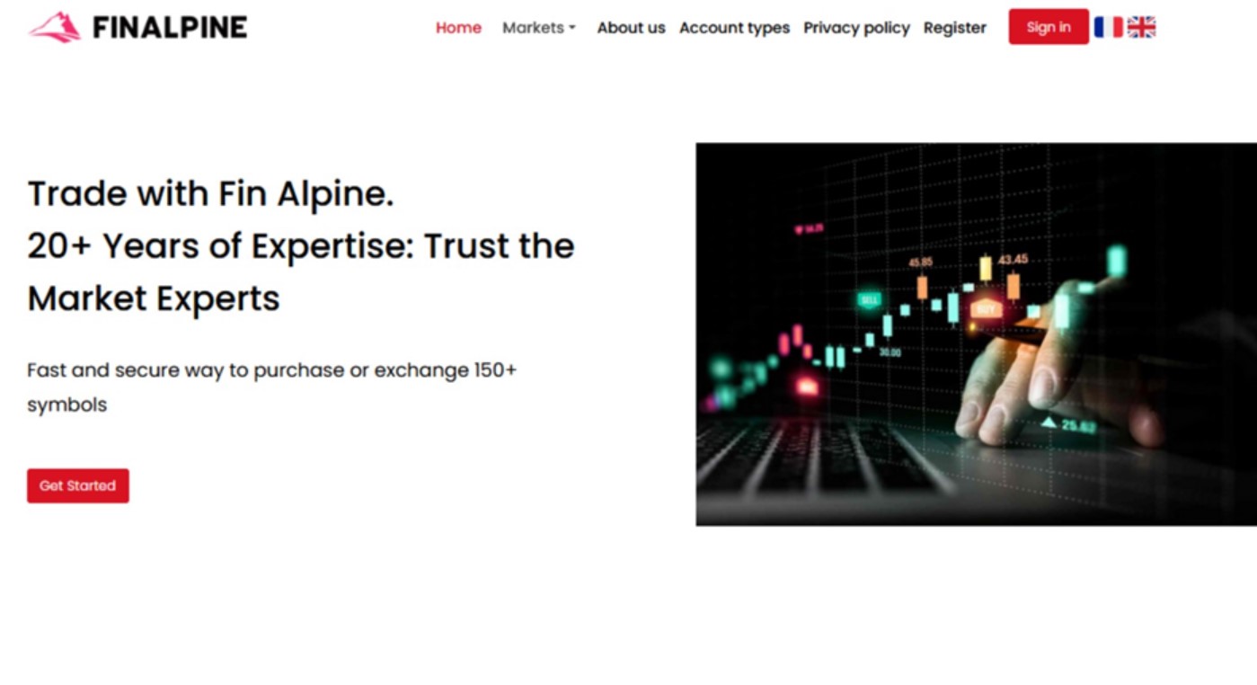 FinalPine website